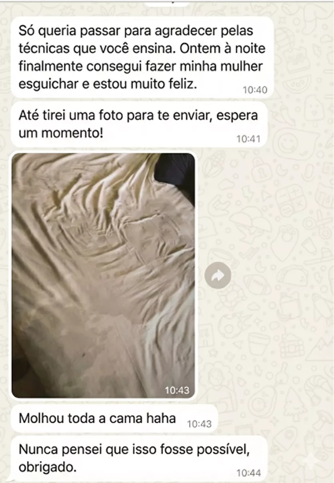 Depoimento de aluno